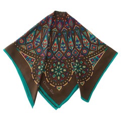 CHRISTIAN DIOR Multicolored silk scarf