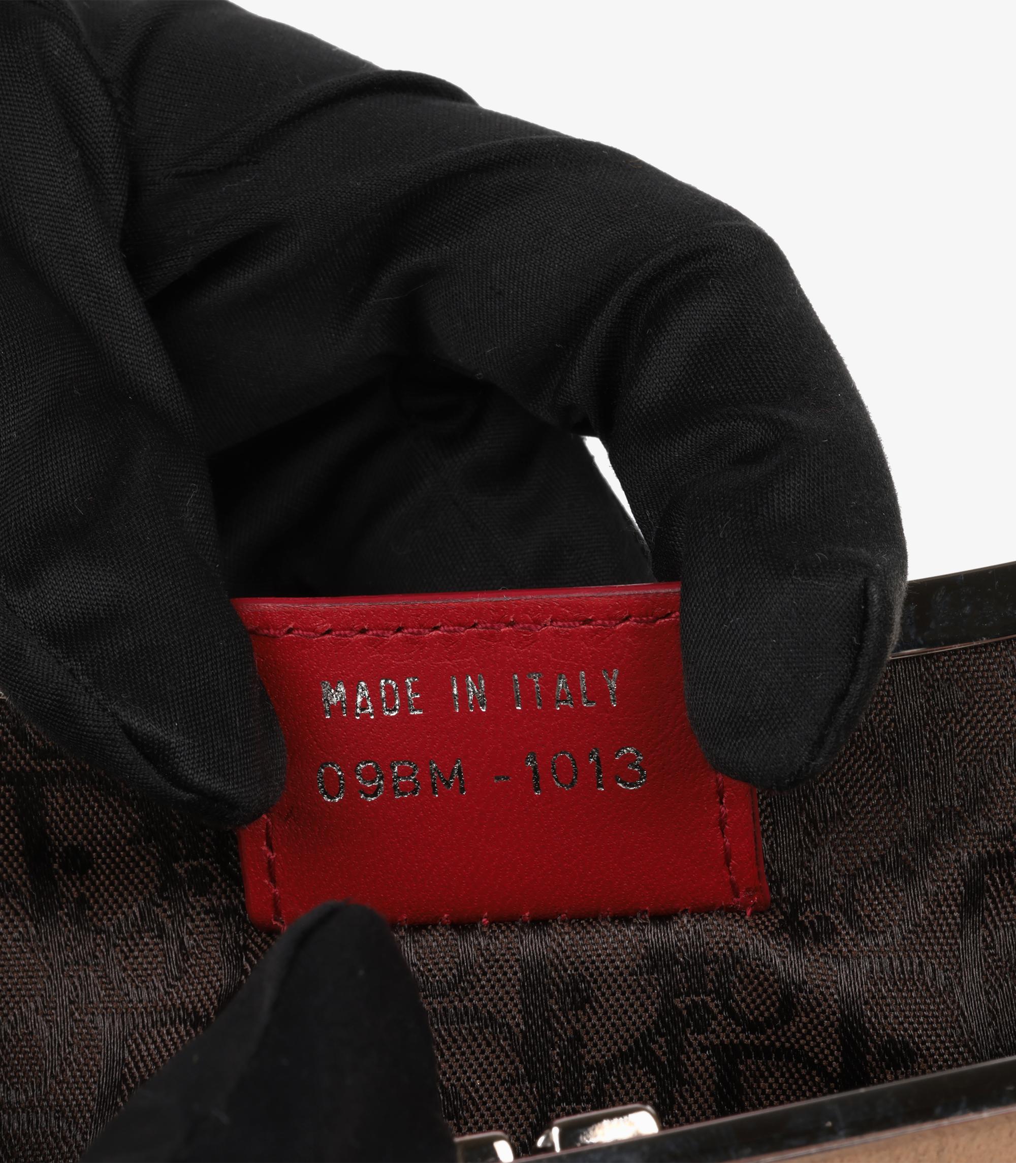Christian Dior Multicolour & Embellished Suede & Red Vintage Mini Saddle Bag 5