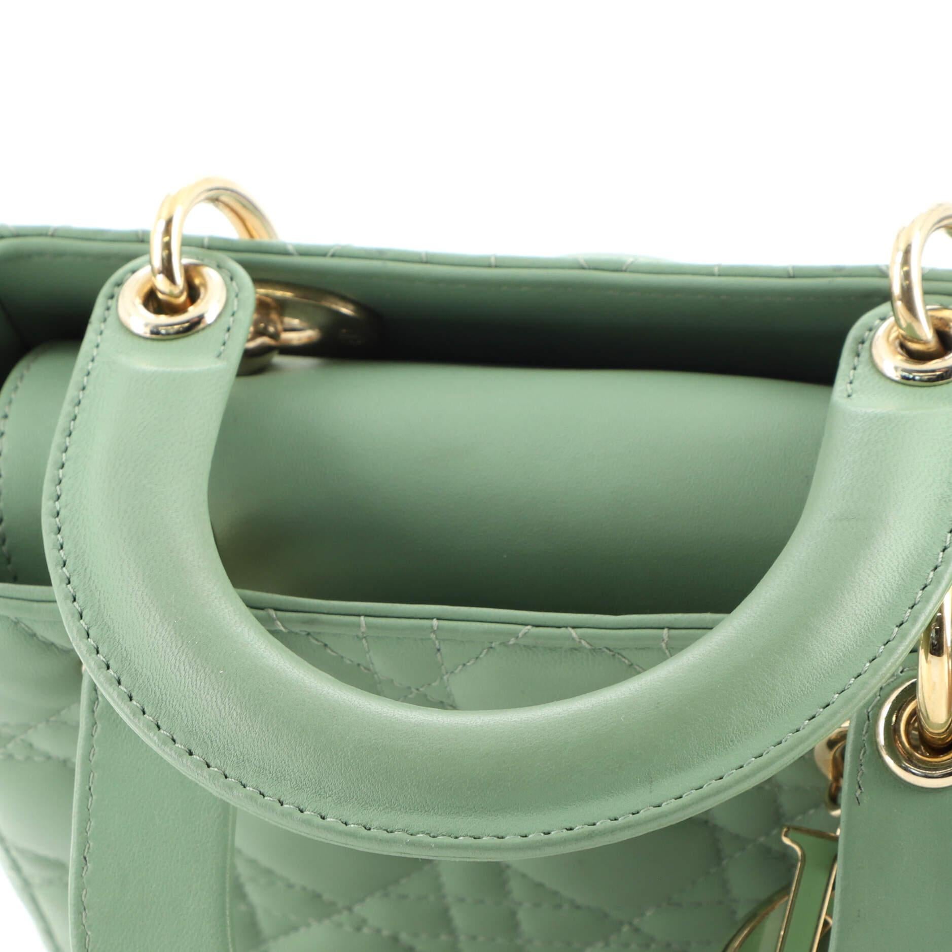 Women's or Men's Christian Dior My ABCDior Lady Dior Bag Cannage Quilt Lambskin