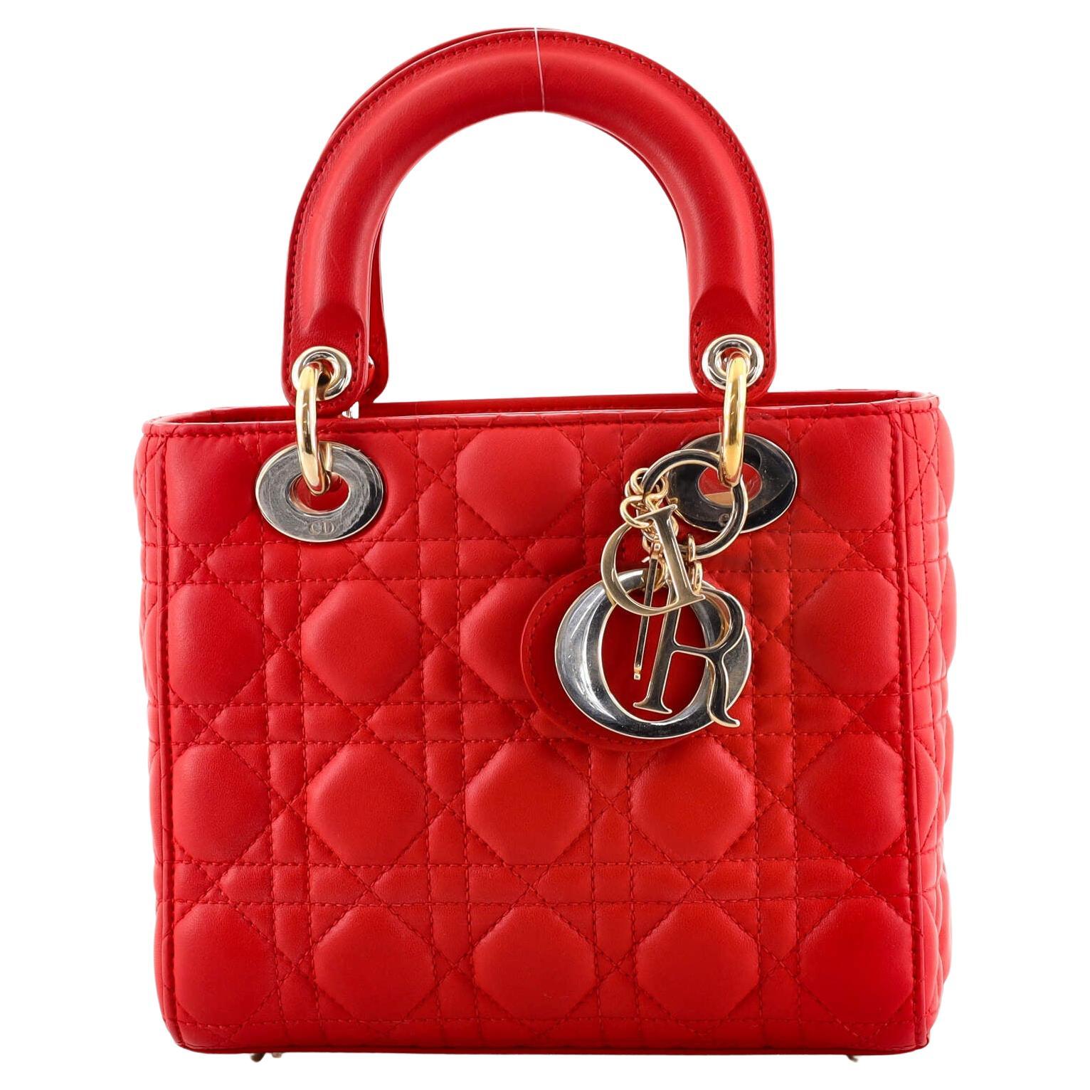 Christian Dior My ABCDior Lady Dior Bag Cannage Quilt Lambskin