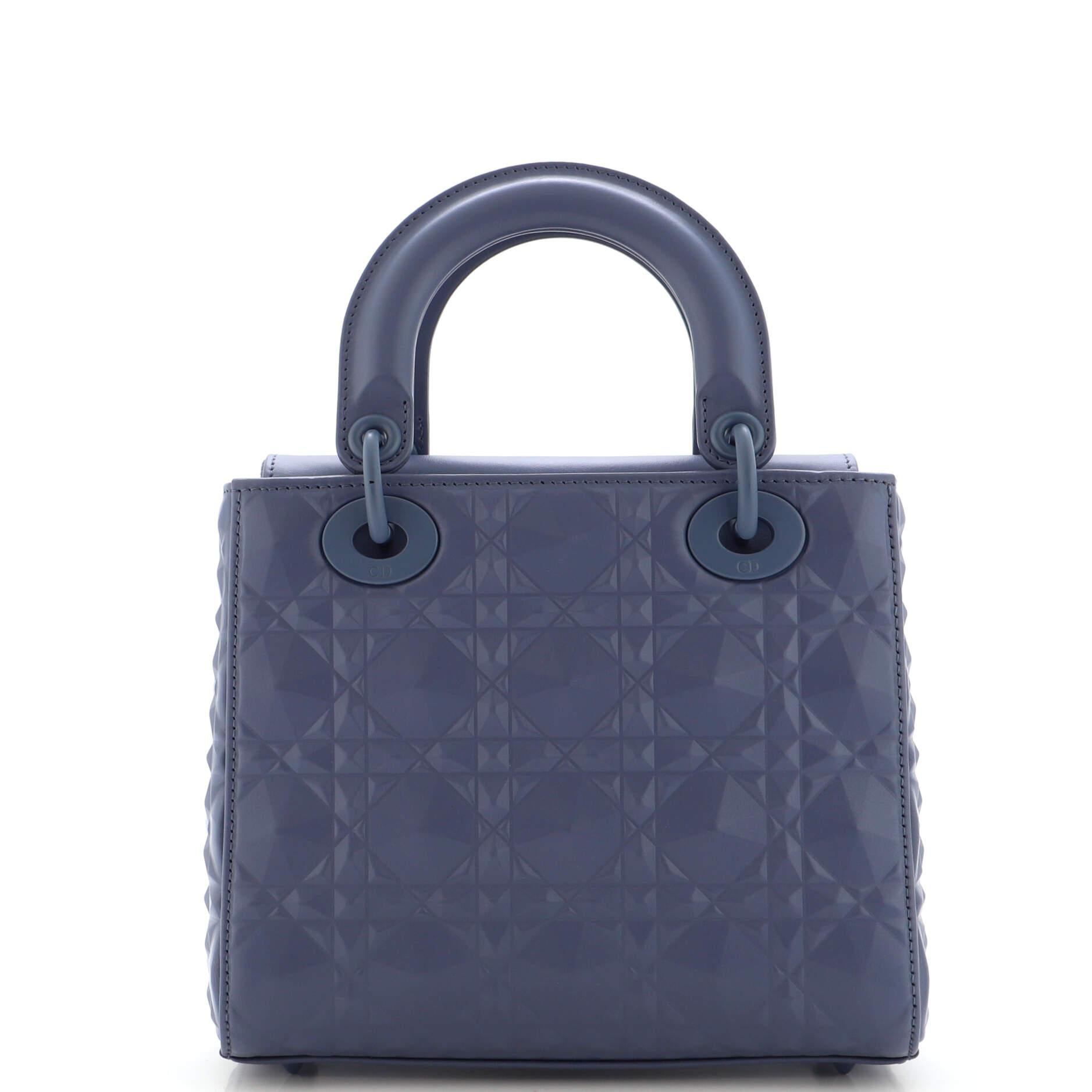 Women's or Men's Christian Dior My ABCDior Lady Dior Bag Diamond Motif Cannage Calfskin Small