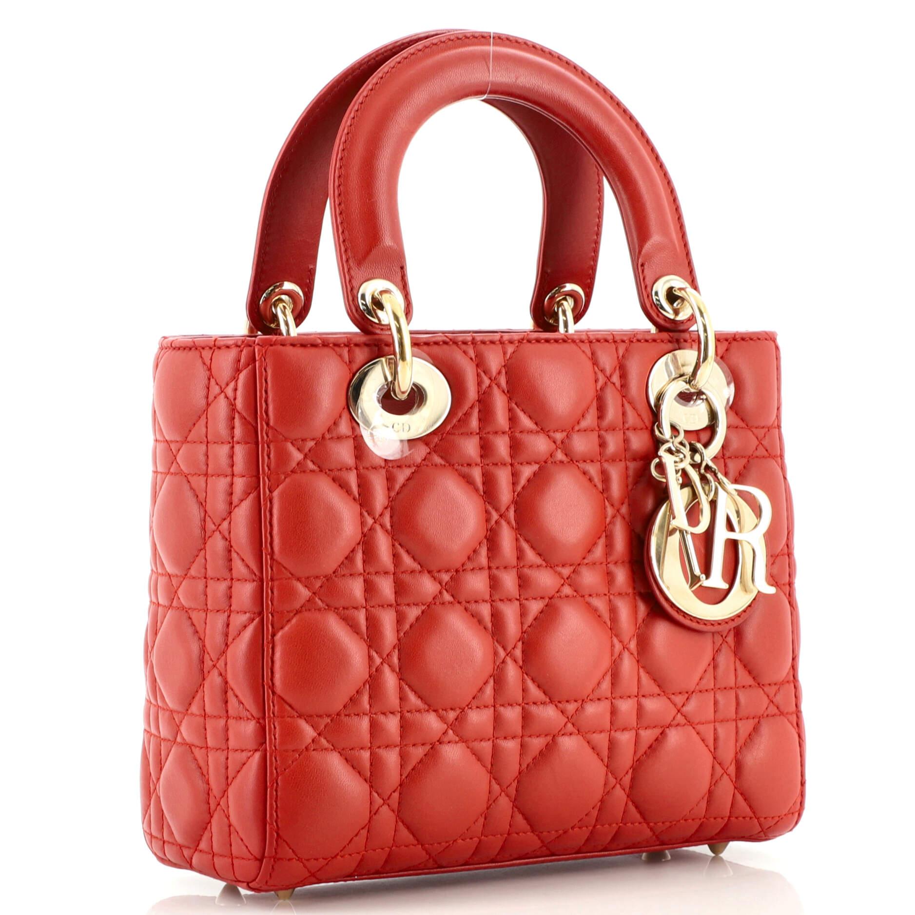 Christian Dior My Lady Dior Bag Cannage Quilt Lambskin at 1stDibs