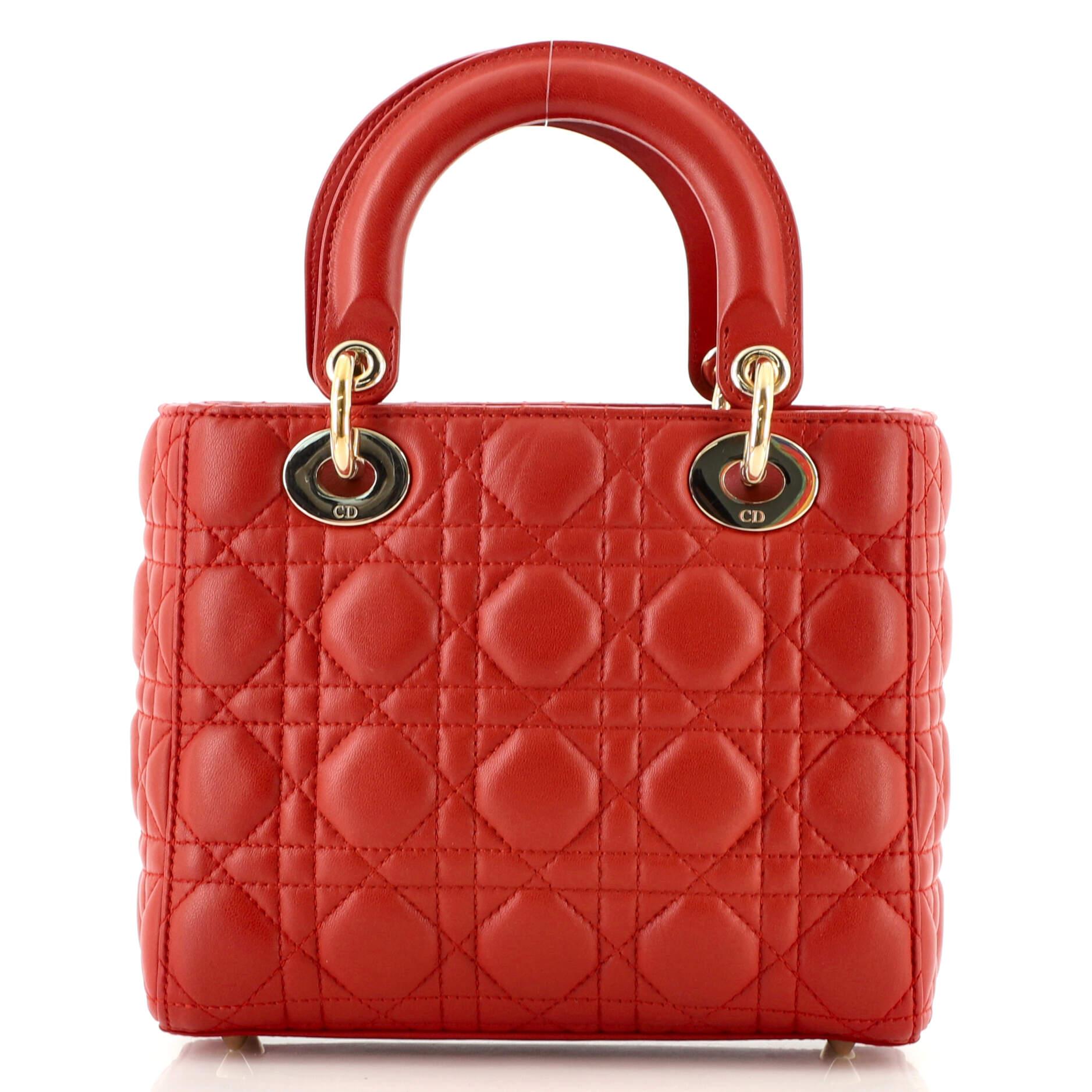 Christian Dior My Lady Dior Bag Cannage Quilt Lambskin at 1stDibs