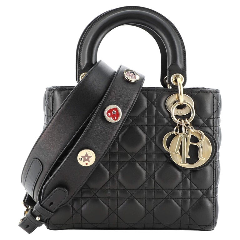 Christian Dior My Lady Dior Bag Cannage Quilt Lambskin For Sale