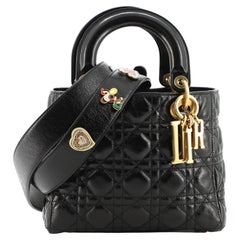 Christian Dior My Lady Dior Bag Cannage Quilted Crinkled Patent