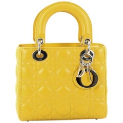 Christian Dior My Lady Dior Handbag Cannage Quilt Lambskin