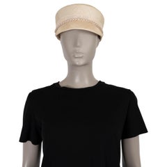 CHRISTIAN DIOR natural 2024 CAPTAINS STRAW Hat 57