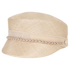 CHRISTIAN DIOR natural 2024 CAPTAINS STRAW Hat 57