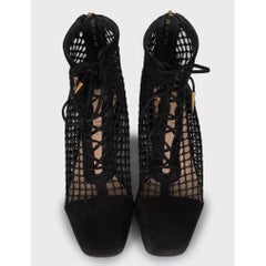 Christian Dior Naughtily-D Black Suede Boots Sz 37.5