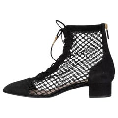 Christian Dior Naughtily-D Black Suede Boots Sz 37.5