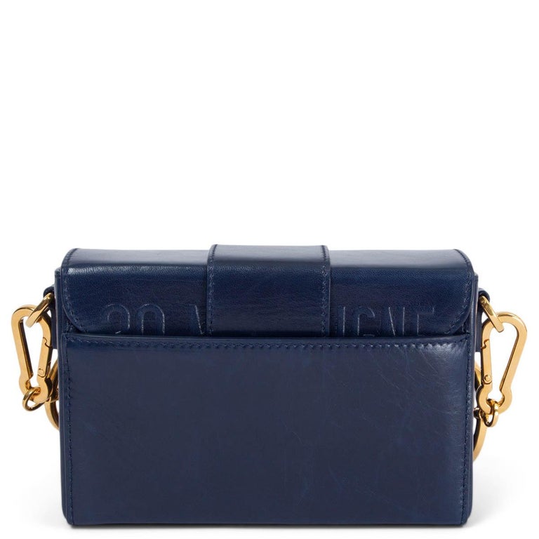 Dior 30 Montaigne Bag Navy Blue, White and Red Box Calfskin – Hepper Sales