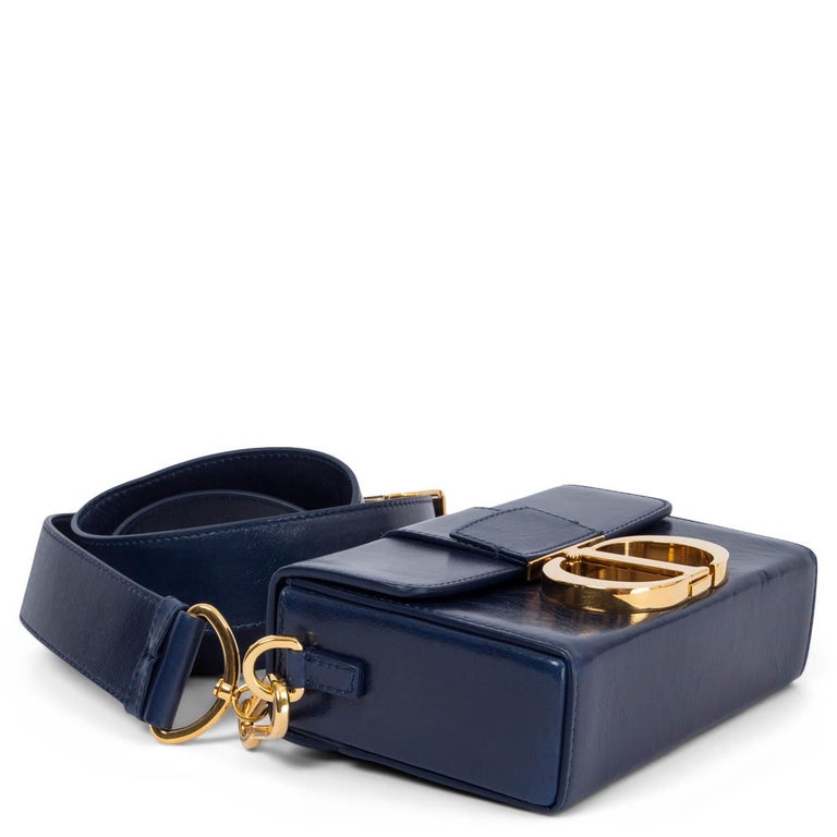 Christian Dior Blue 30 Montaigne Flap Medium Shoulder Bag – The Closet