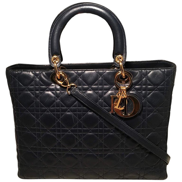 navy christian dior bag