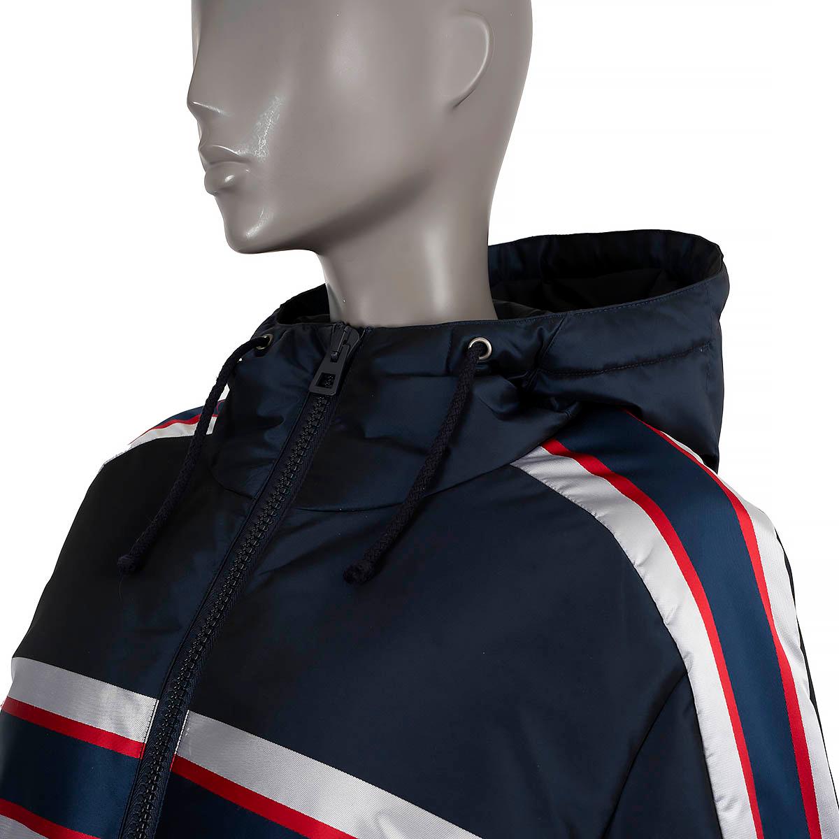 CHRISTIAN DIOR navy blue nylon 2021 DIORALPS DOWN SKI Jacket M For Sale 1