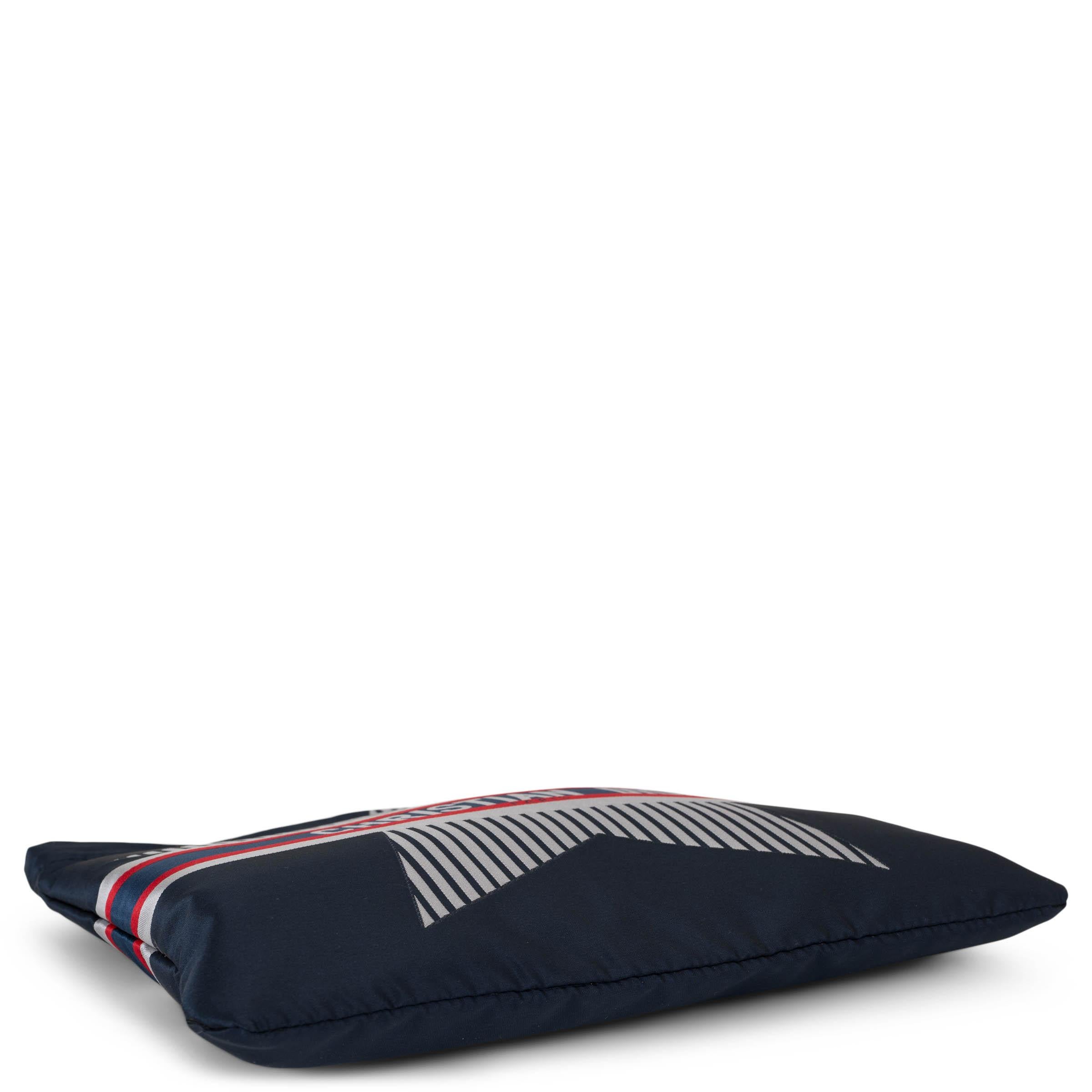 Women's CHRISTIAN DIOR navy blue nylon 2021 DIORALPS ZIP POUCH Case Bag For Sale