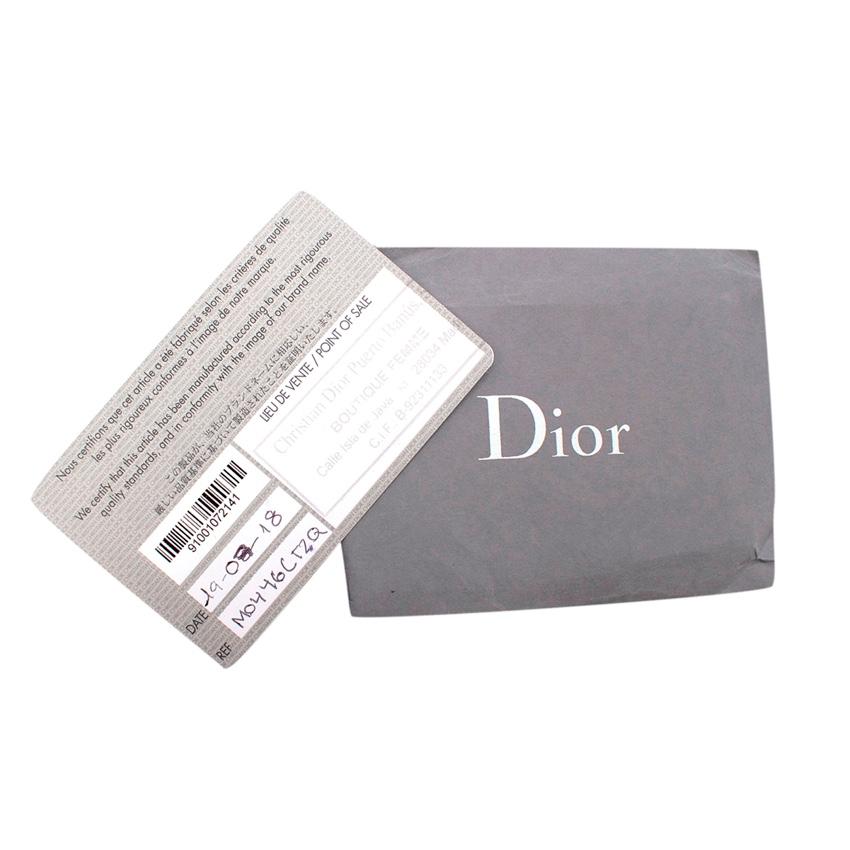 Black Christian Dior Navy Blue Oblique Jacquard Monogram Saddle Bag
