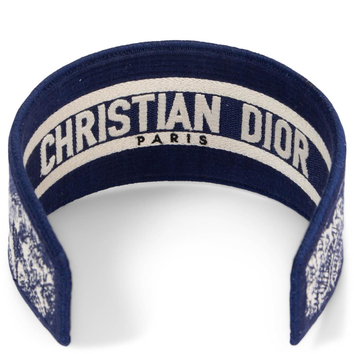 De las mujeres CHRISTIAN DIOR azul marino y blanco 2020 TOILE DE JOUY Diadema OS en venta