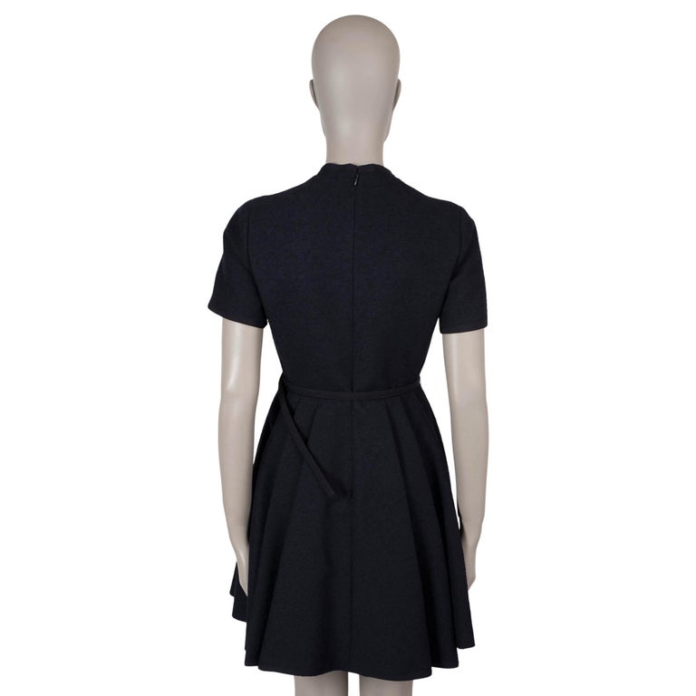 boucle flare dress Sleeveless Mikado Fit And Flare Midi Dress With V-Back In Luxe Plum
