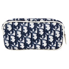 Christian Dior Navy Diorissimo Cosmetic Pouchette circa Y2K