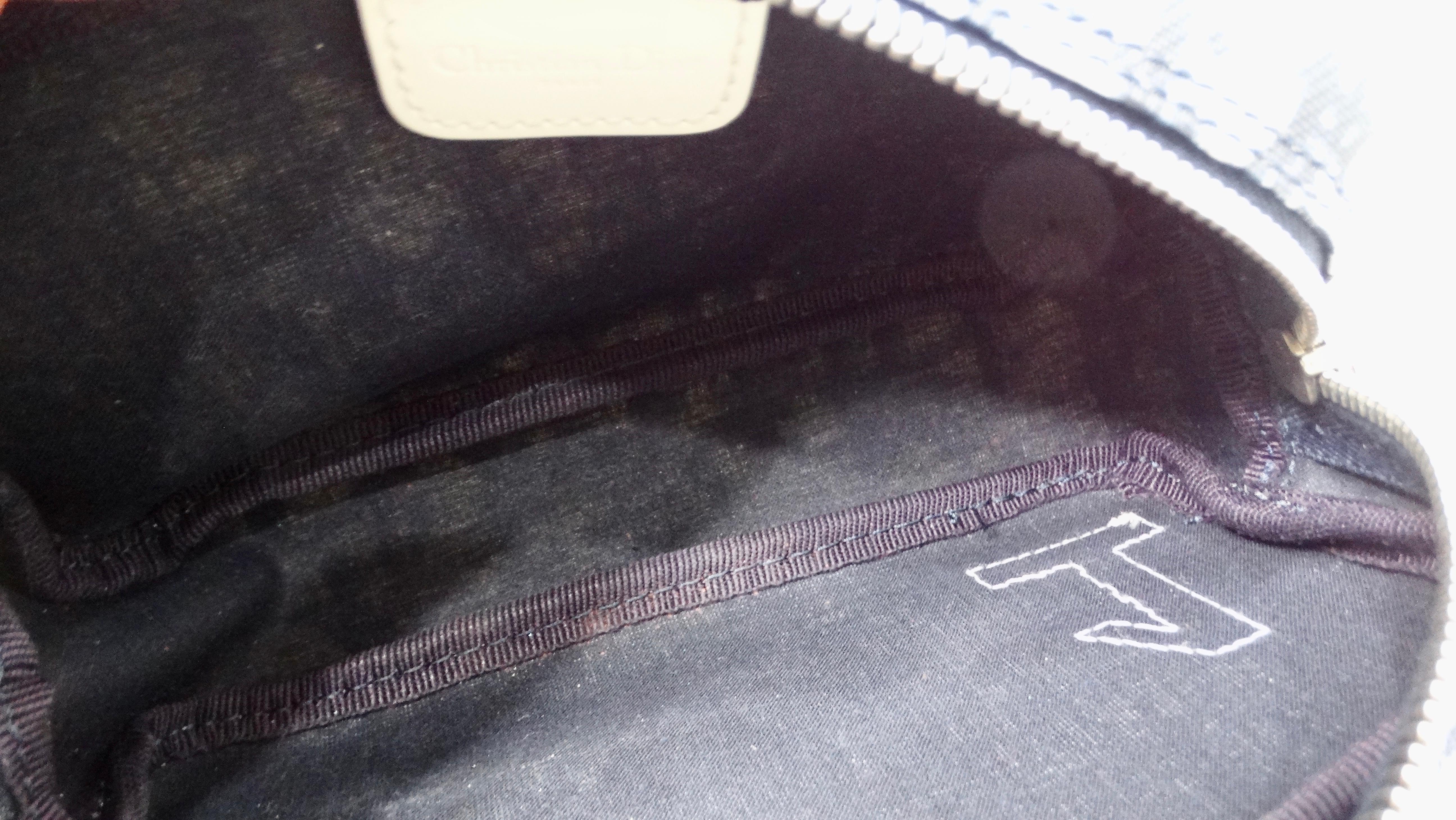 Christian Dior Navy Diorissimo Pouchette per cosmetici circa Y2K in vendita 3