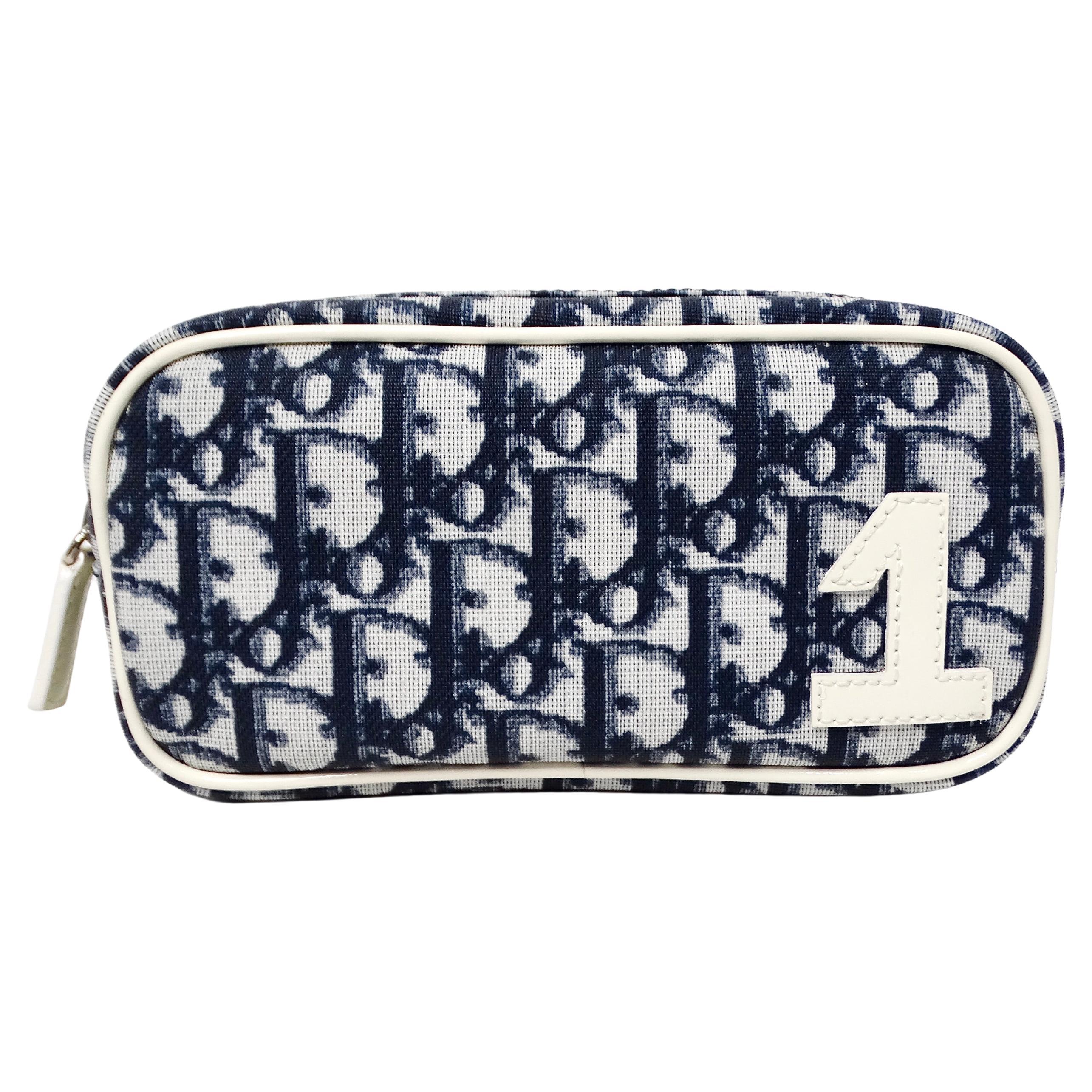 Christian Dior Navy Diorissimo Pouchette per cosmetici circa Y2K in vendita