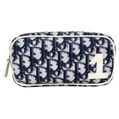 Christian Dior Navy Diorissimo Cosmetic Pouchette circa Y2K