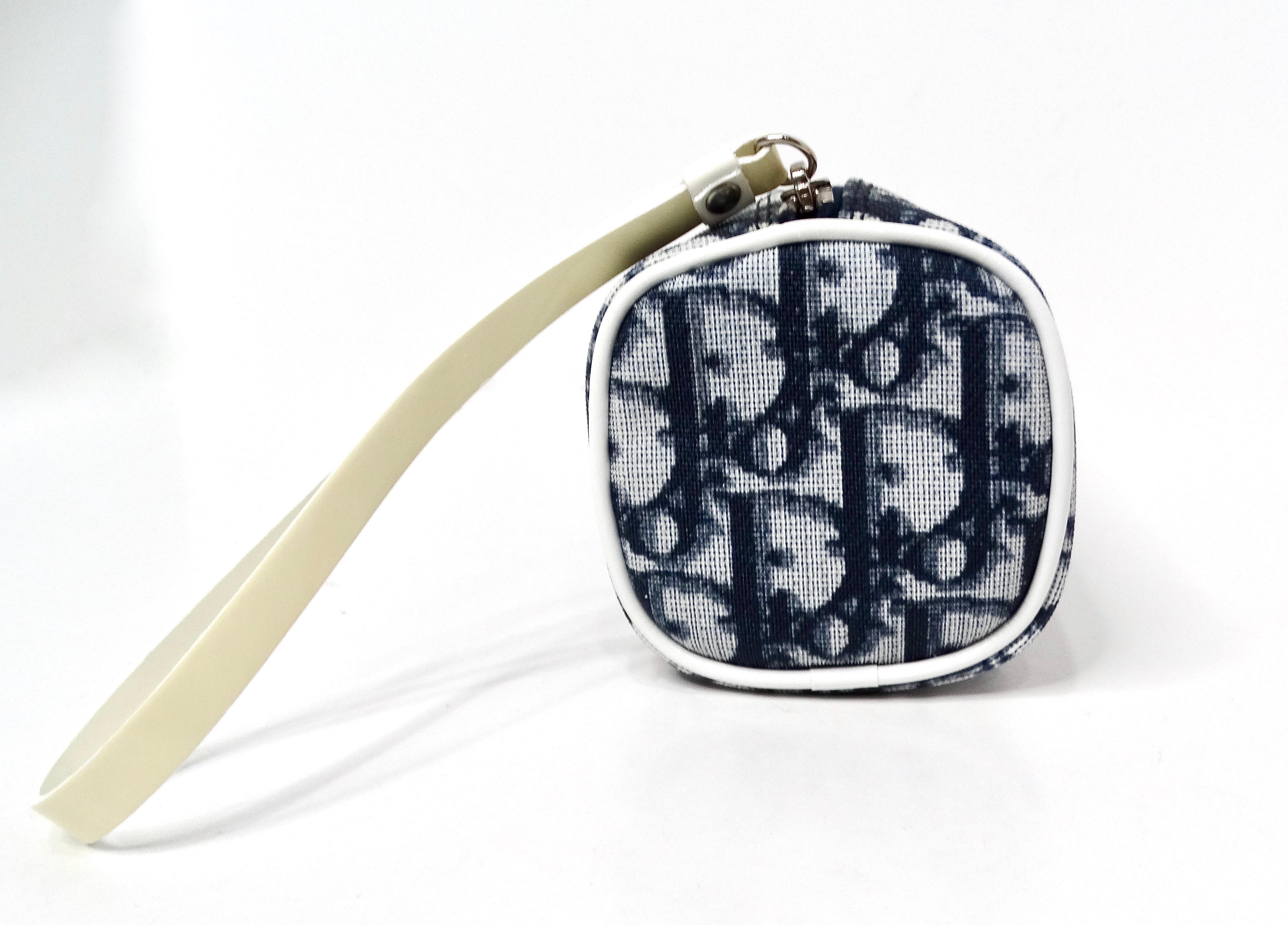Christian Dior Navy Diorissimo Trotter Pouchette circa Y2K in vendita 1