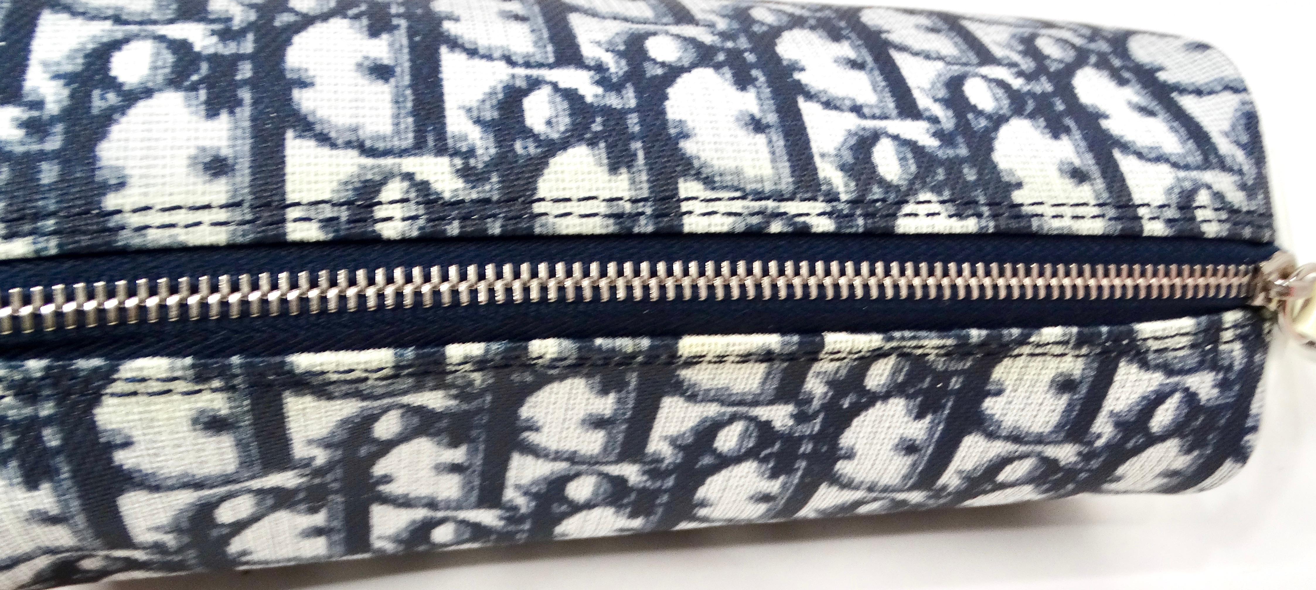 Christian Dior Navy Diorissimo Trotter Pouchette circa Y2K in vendita 2