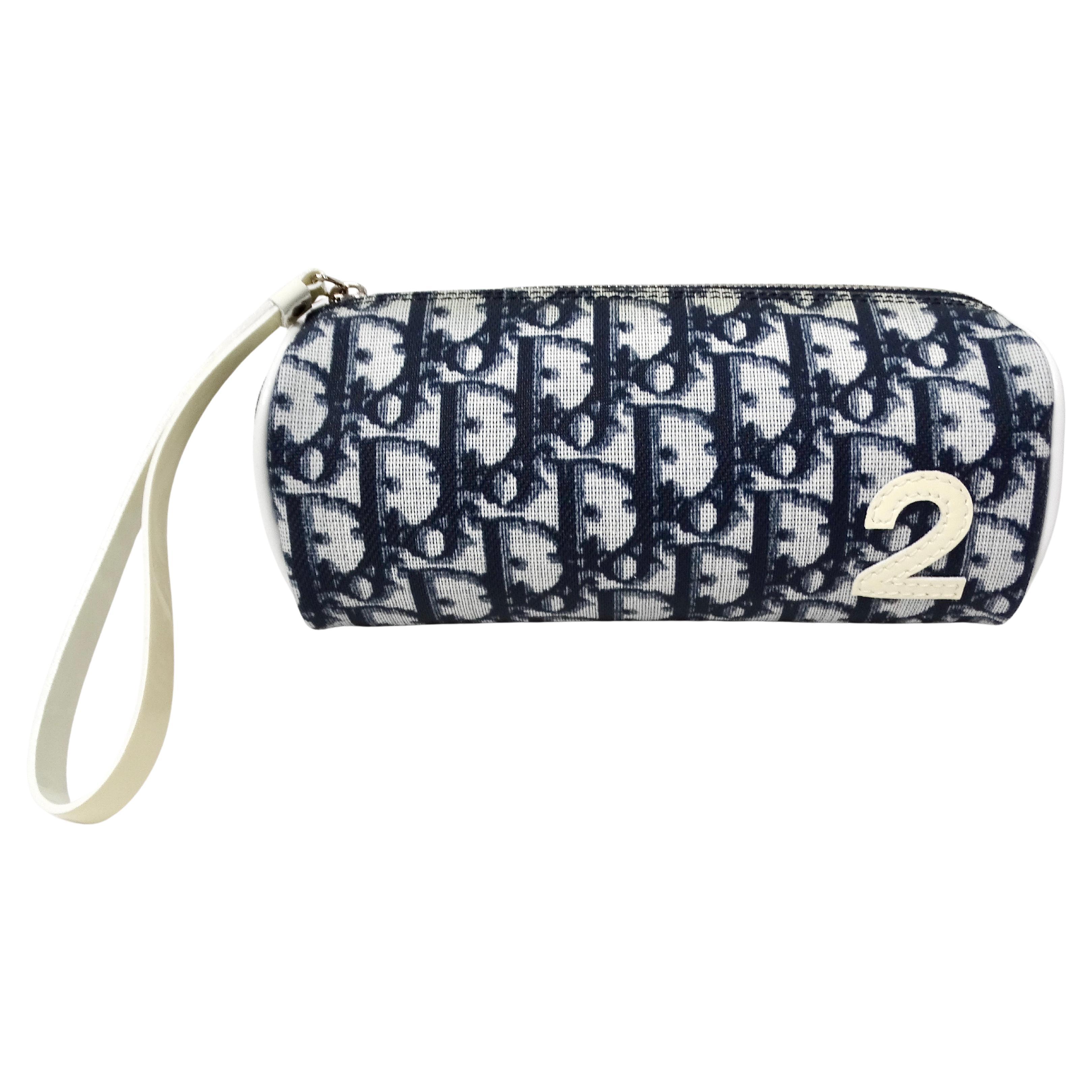 Christian Dior Navy Diorissimo Trotter Pouchette circa Y2K