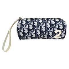 Christian Dior Navy Diorissimo Trotter Pouchette circa Y2K