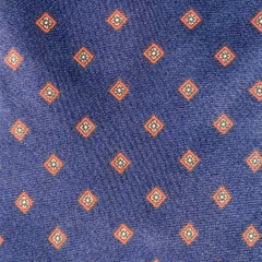 CHRISTIAN DIOR Navy Red Diamond Silk Tie