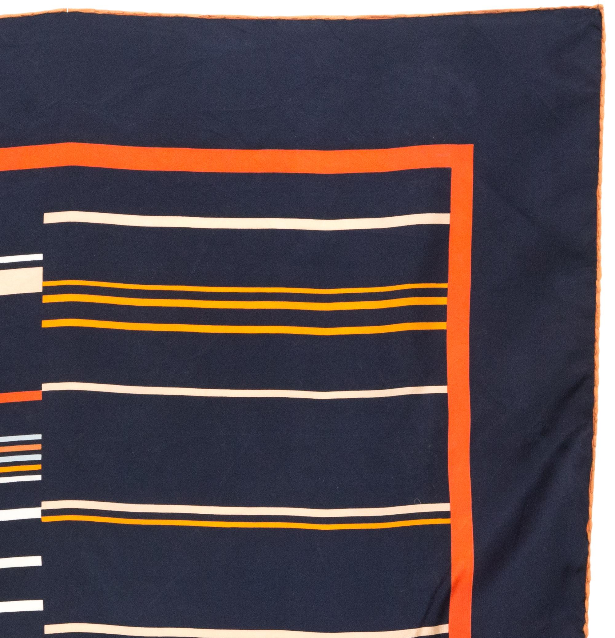 Pañuelo de seda azul marino Christian Dior Negro en venta