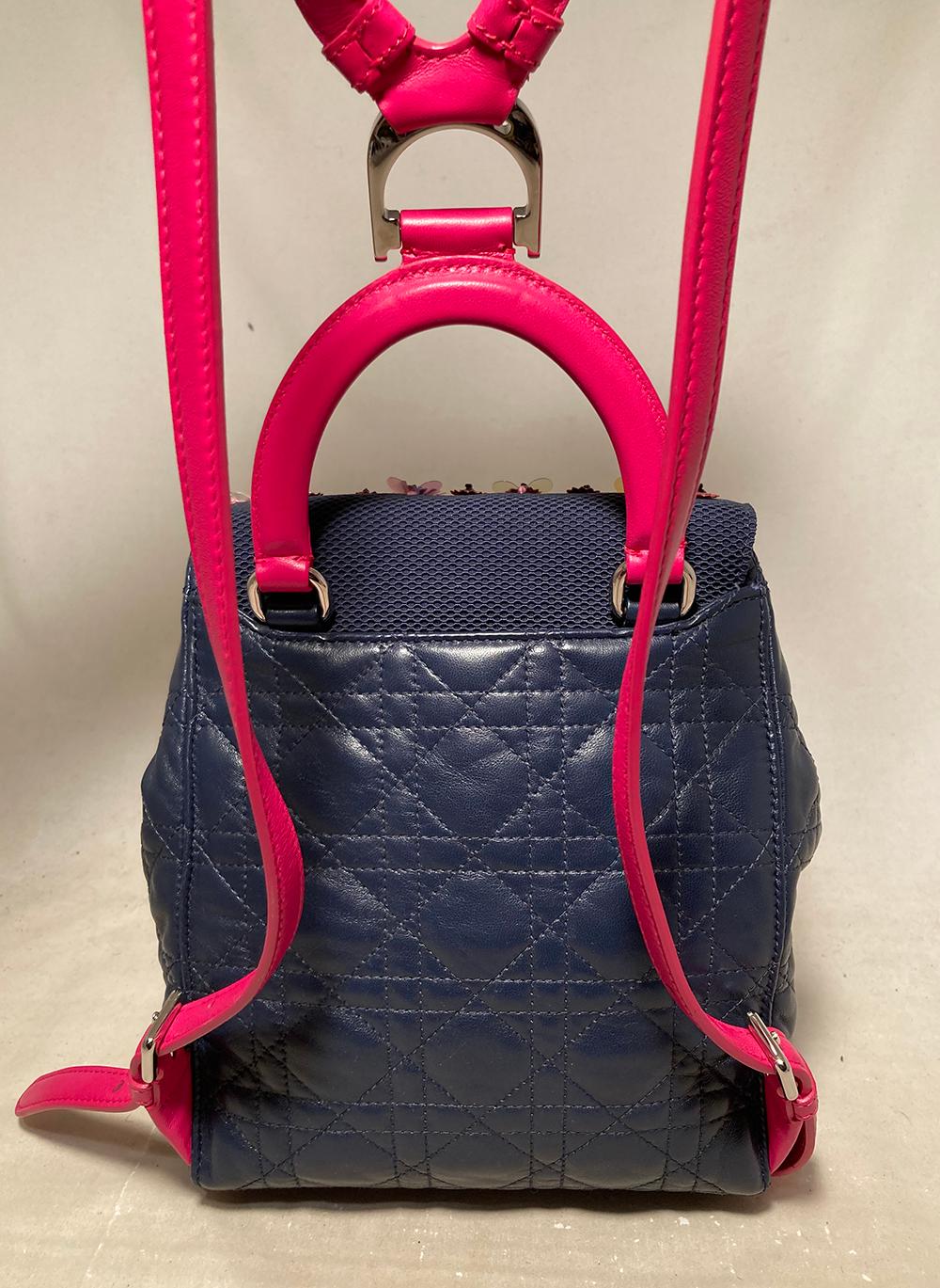 Christian Dior Navy Stardust Backpack In New Condition In Philadelphia, PA