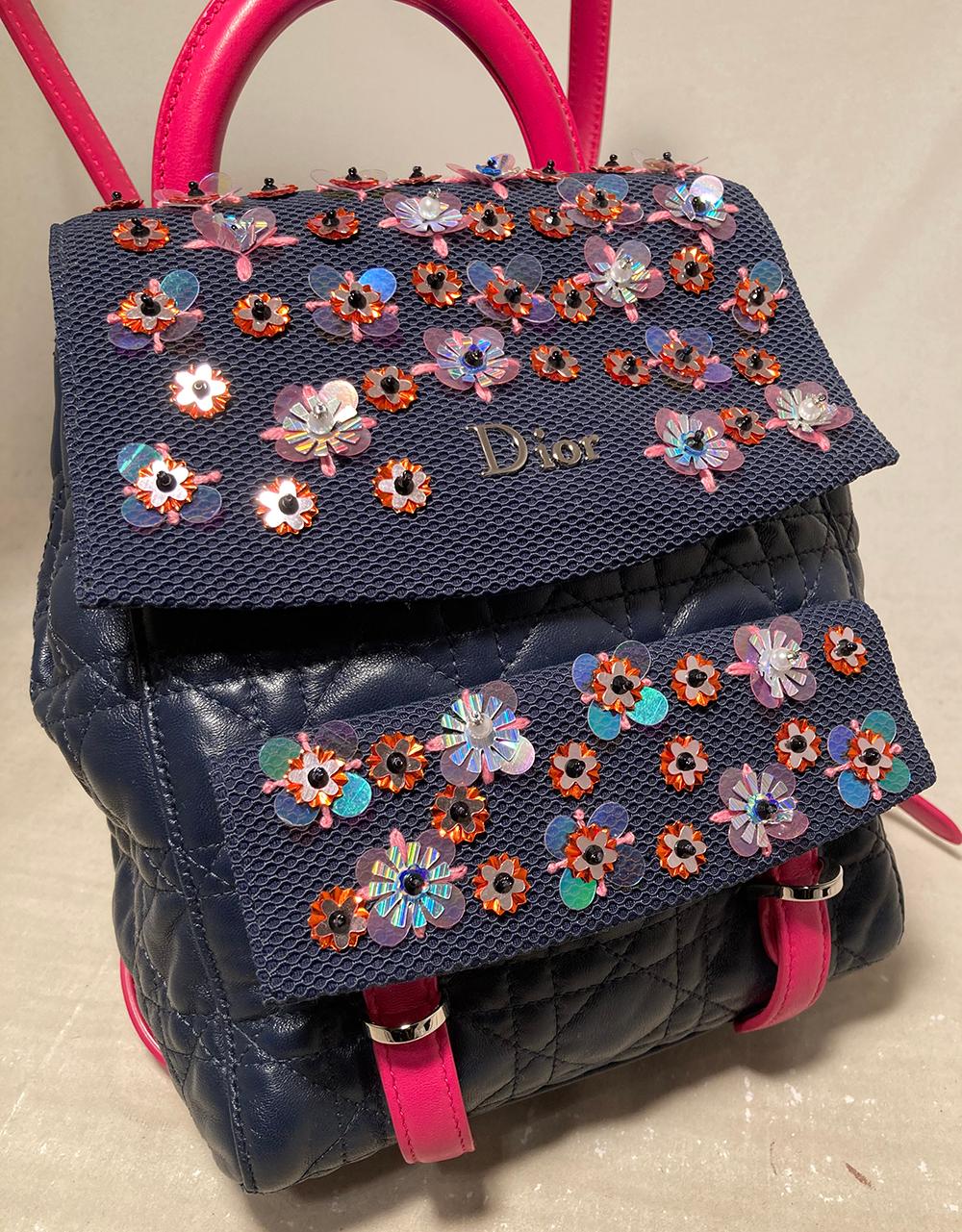 Christian Dior Navy Stardust Backpack 1