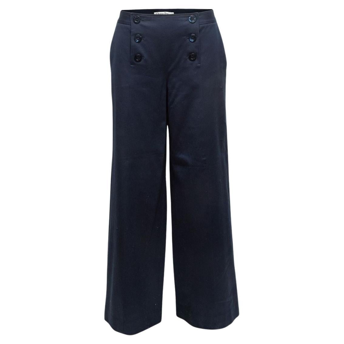 Christian Dior Navy Wide-Leg Sailor Trousers For Sale at 1stDibs