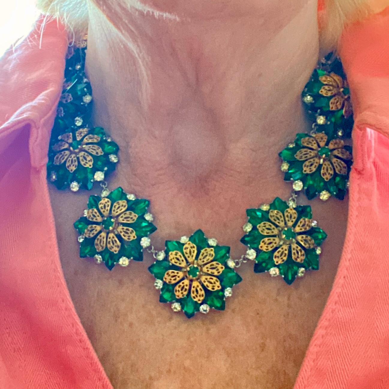 Collana, bracciale e orecchini firmati Christian Dior, anni '50 in vendita 9