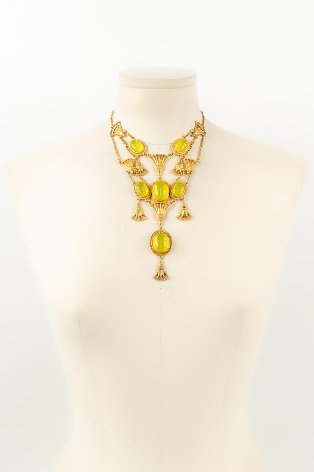 Christian Dior Necklace/Egyptian Jewelry, 2004 For Sale 9