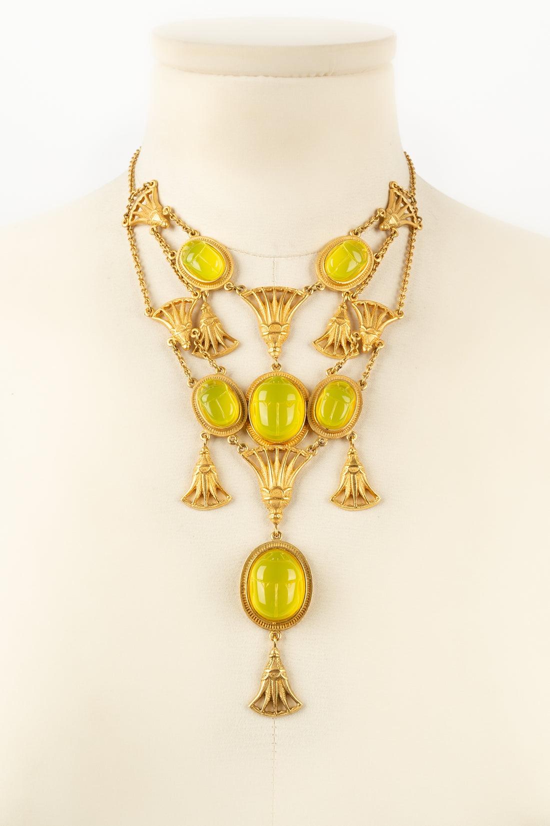 Christian Dior Necklace/Egyptian Jewelry, 2004 For Sale 10