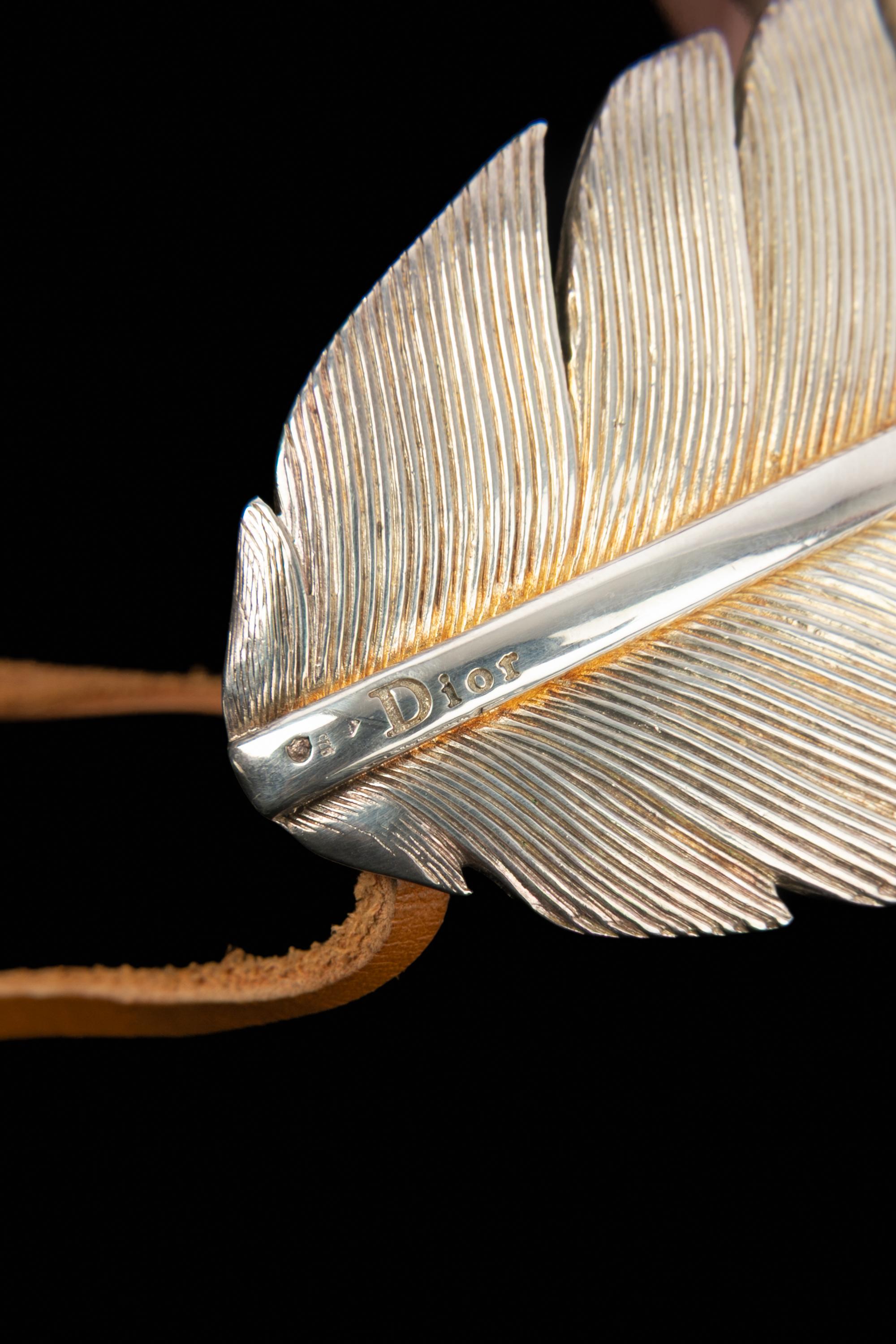 Christian Dior necklace 'feather' Summer 2002 For Sale 3