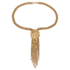 Christian dior necklace 'Lion head'