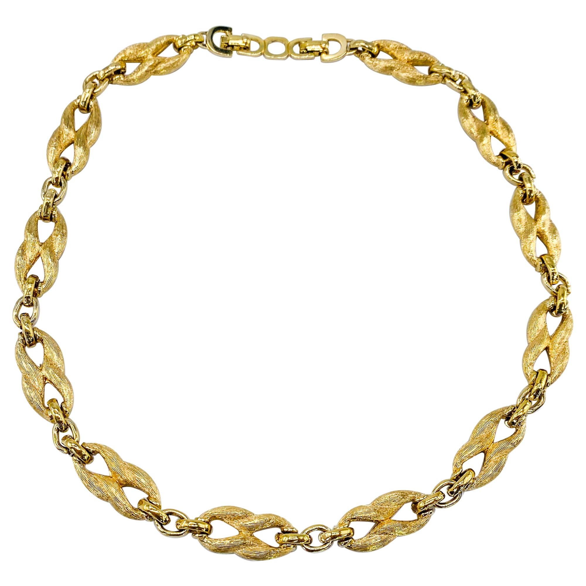 CHRISTIAN DIOR Necklace Vintage 1980s Choker at 1stDibs