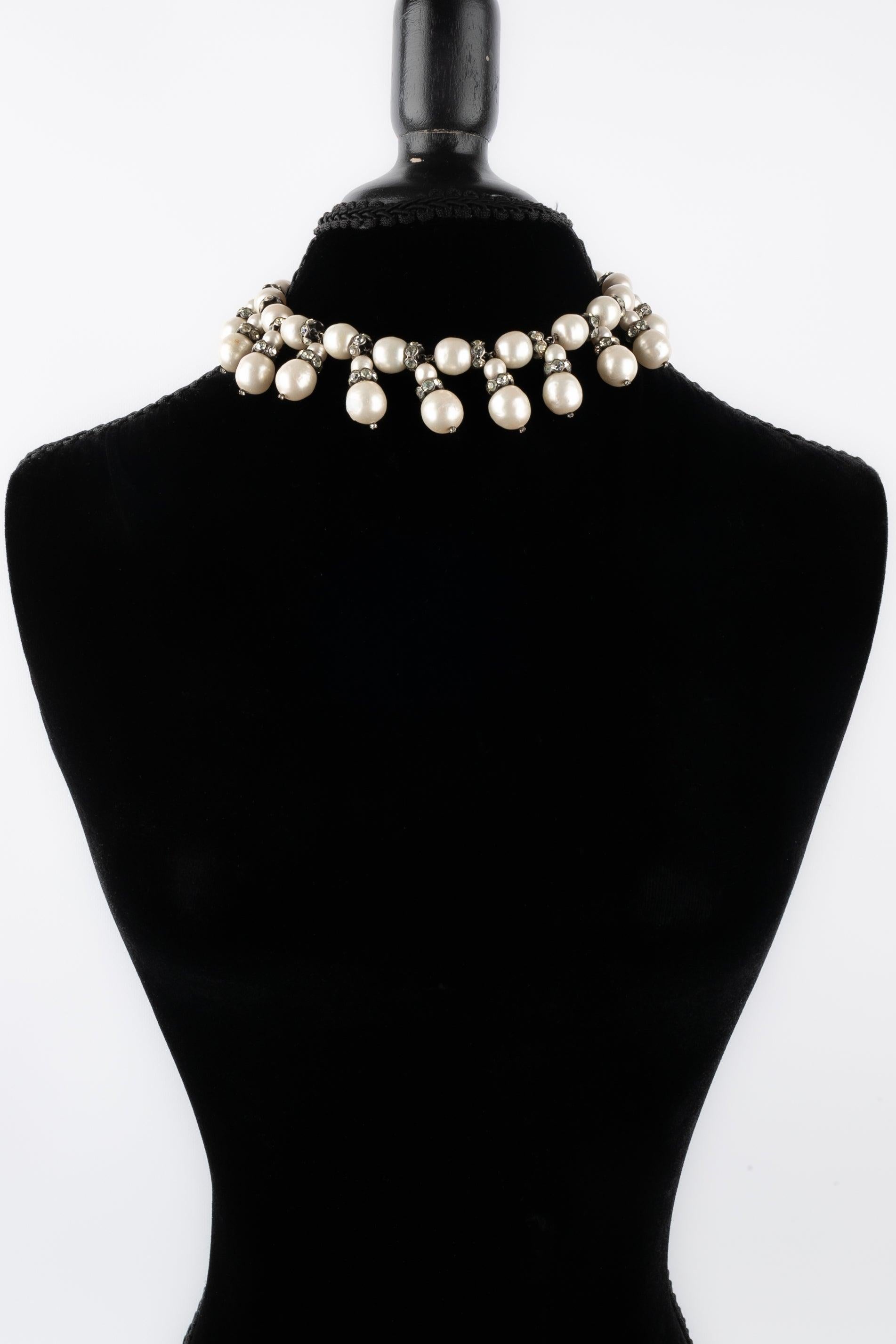 dior necklace pearls