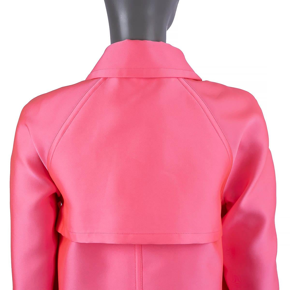 Women's CHRISTIAN DIOR neon pink polyester 2022 Coat Jacket 38 S For Sale