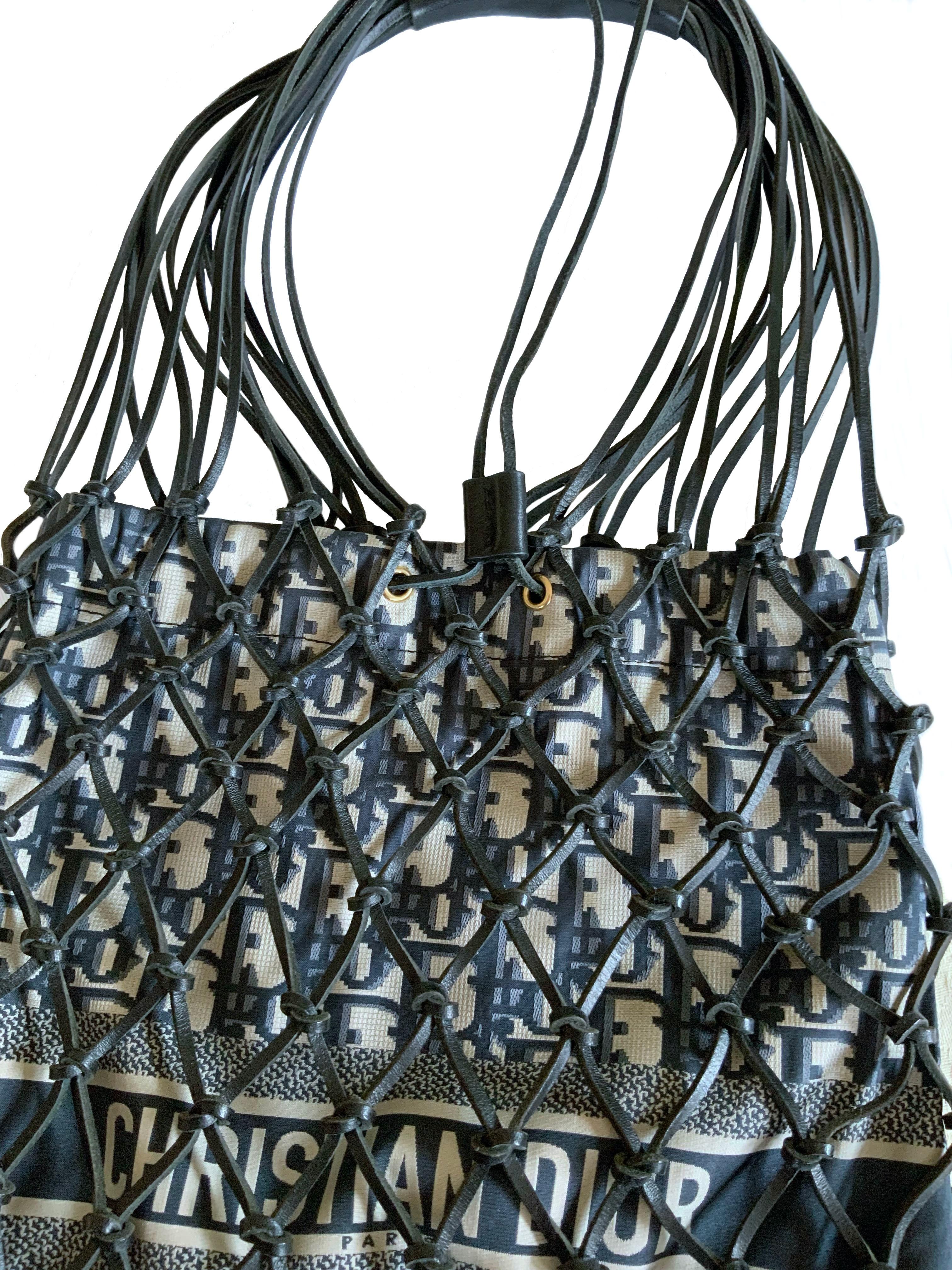 Women's or Men's Christian Dior Net Tote Bag