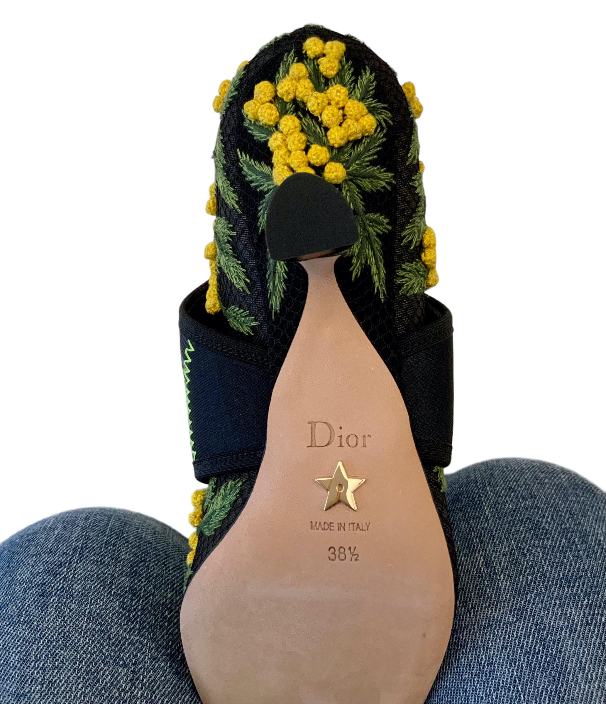 Christian Dior New 62-22 Mimosas Pumps  For Sale 7