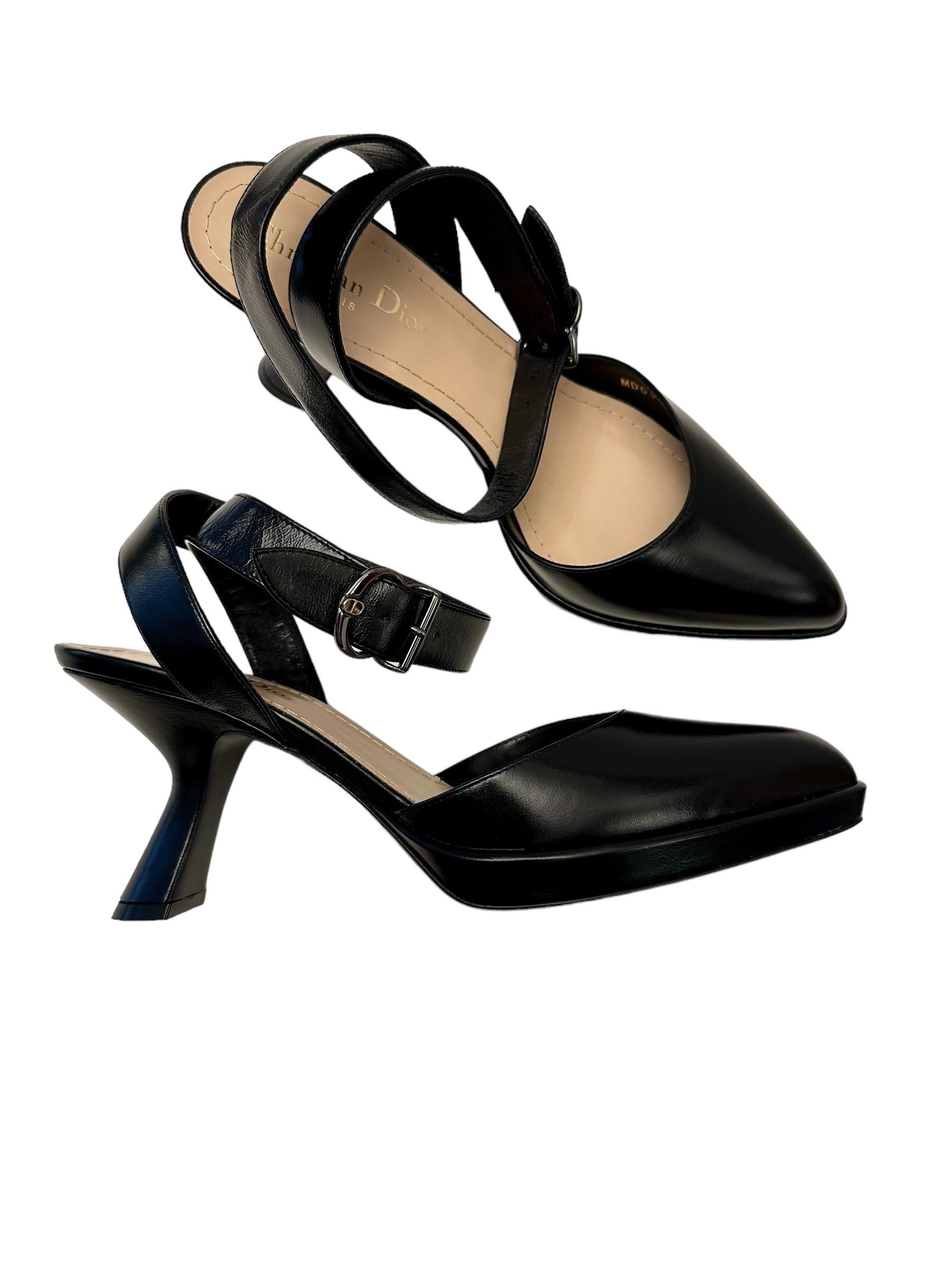 Christian Dior New Black Leather Soul Pumps  In Excellent Condition For Sale In Geneva, CH