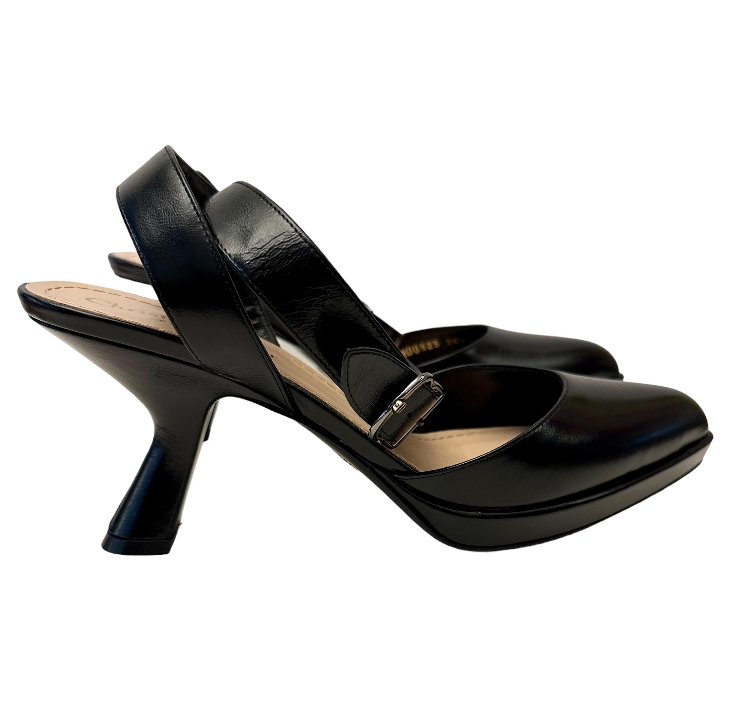 Christian Dior New Black Leather Soul Pumps 2