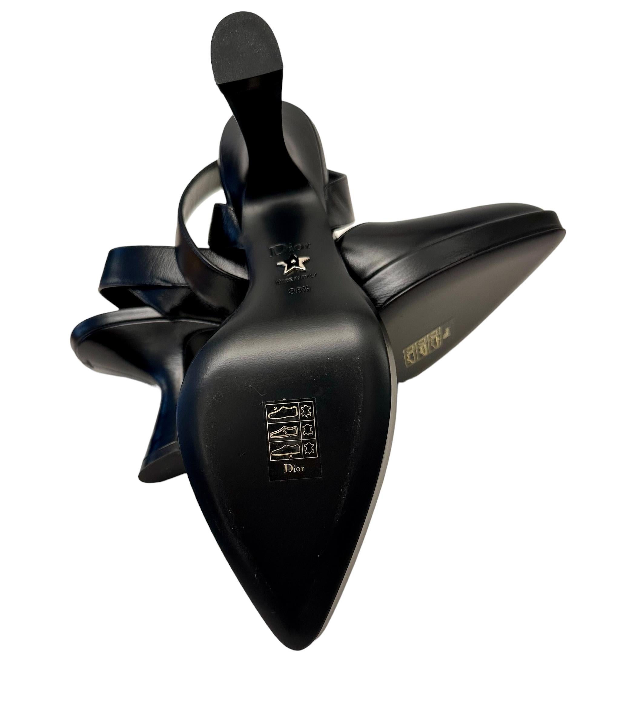 Christian Dior New Black Leather Soul Pumps (escarpins en cuir)  en vente 4