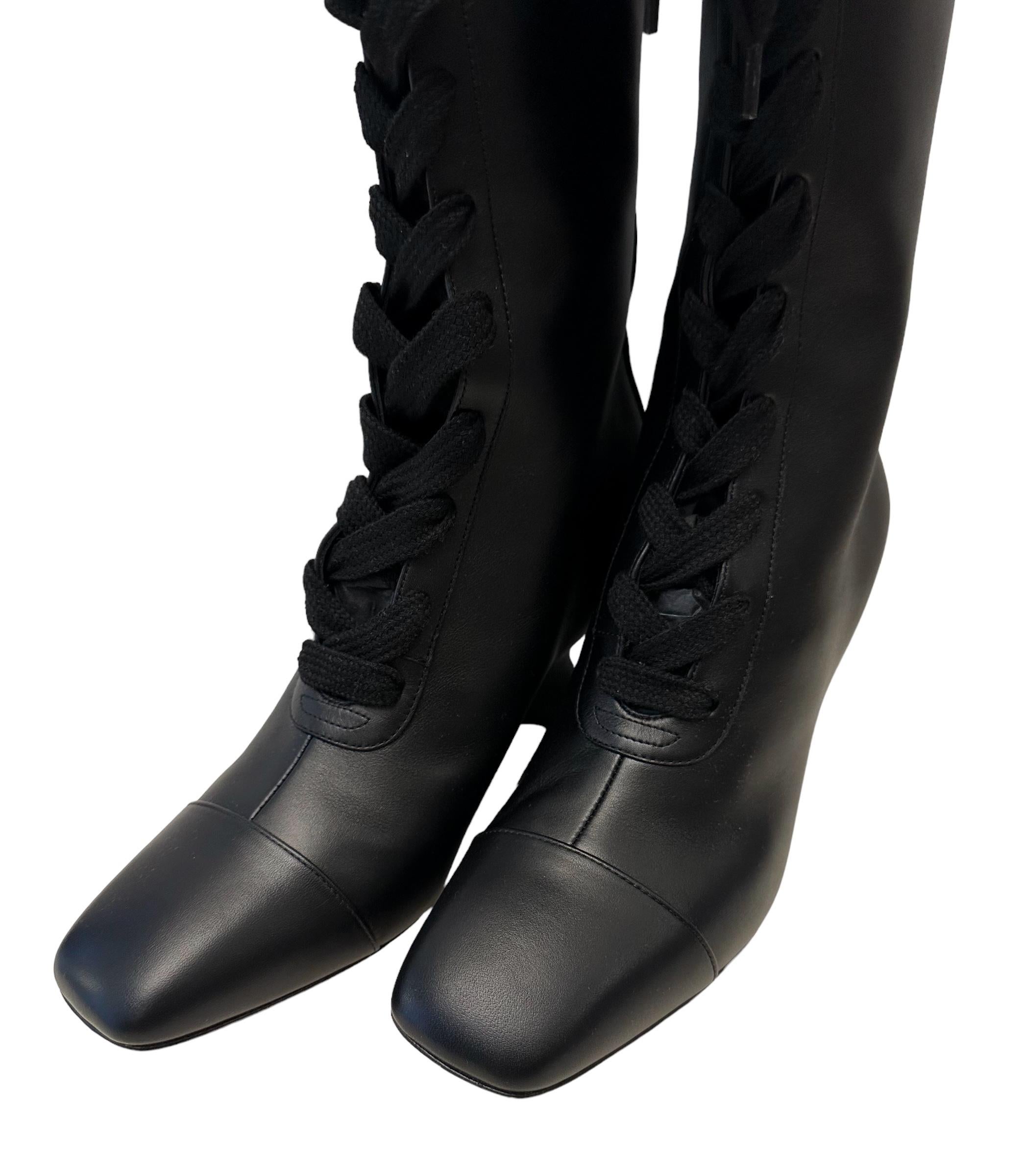 Christian Dior New Cruise 2024 Naughtily-D Wedge Black Boots For Sale 7