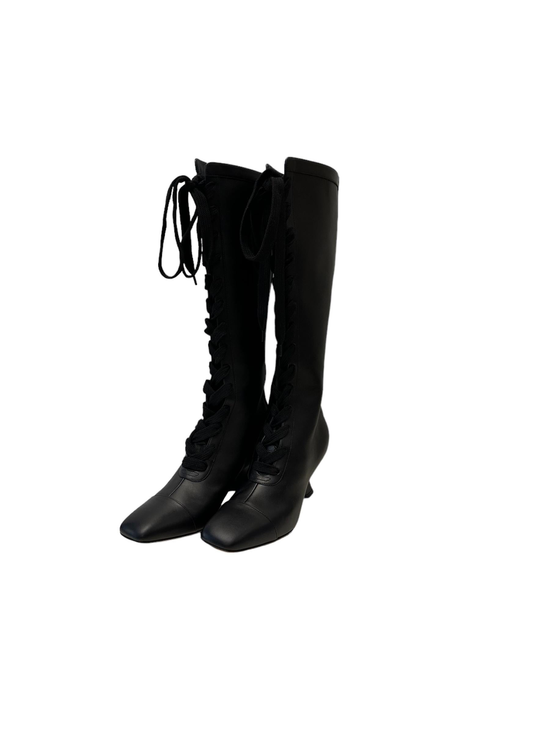 Christian Dior New Cruise 2024 Naughtily-D Wedge Black Boots For Sale 8